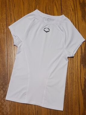 Evoshield White Compression Athletic Short Sleeve Performance Top - Small
